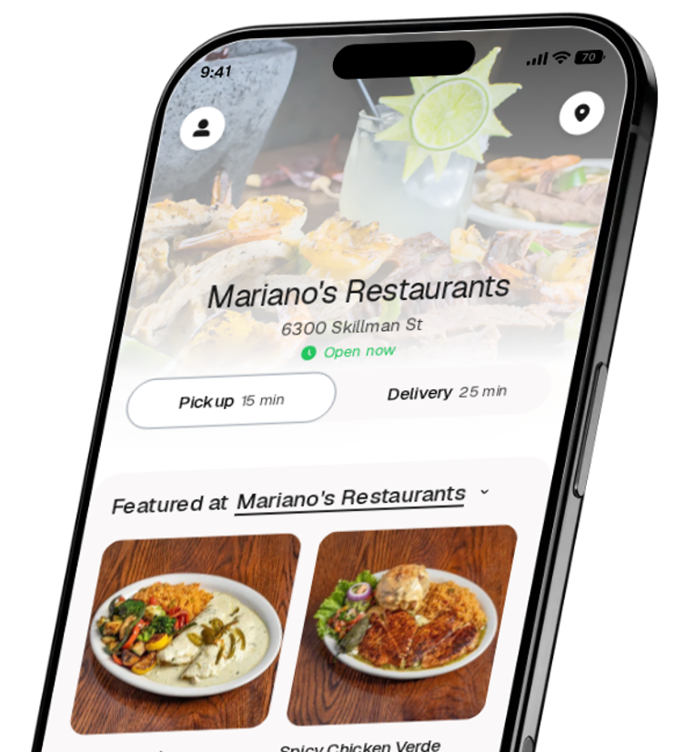 Mariano's Restaurants app preview