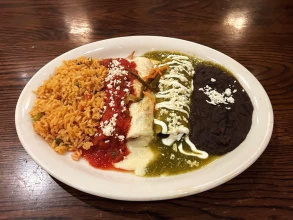 Tri-Color Enchiladas.