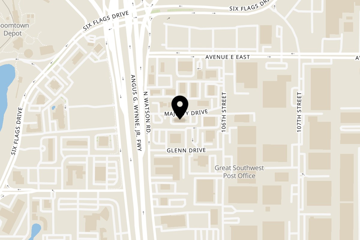 Map showing the location of Mariano's Restaurants Arlington on 2614 Majesty Dr in Arlington