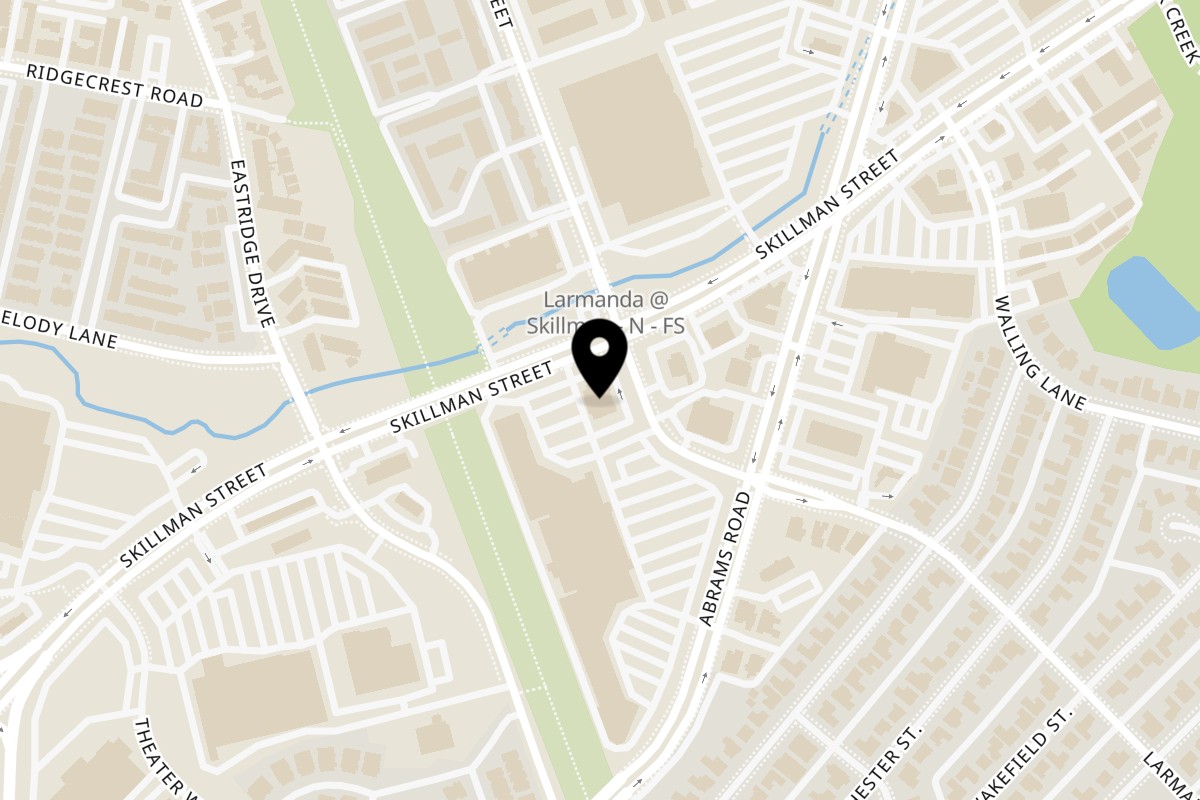 Map showing the location of Mariano's Restaurants Dallas on 6300 Skillman St in Dallas